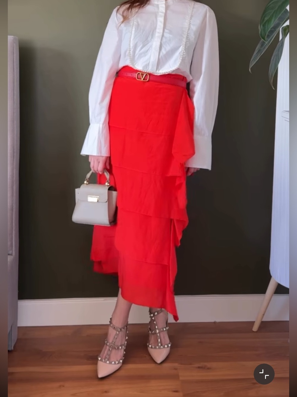 ZARA RUFFLE SKIRT - Picture 3 of 15